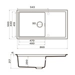 Превью картинка Omoikiri Sintesi 86-GR Artceramic/leningrad grey #2