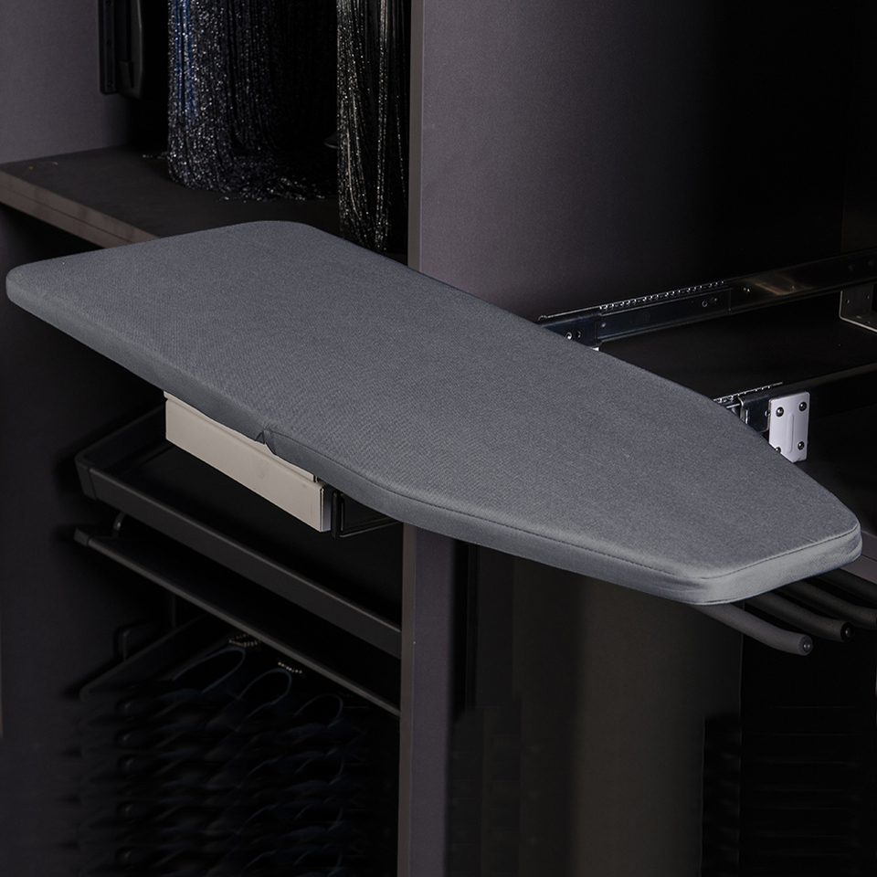 Фото Duslar Гладильная доска HART, поворотная с креплением к полке, серый