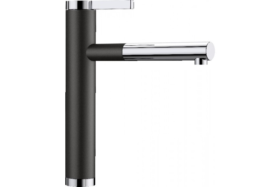 Фото Смеситель для кухни Blanсo LINEE-S черный / хром