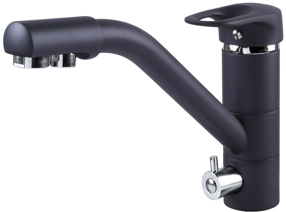 Фото Смеситель для кухни Zigmund & Shtain ZS 1100 Чёрный базальт
