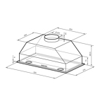 Превью картинка Полновстраиваемая вытяжка Lex Ghost 600 Black #14