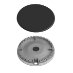 Превью картинка Газовая варочная панель домино Meferi MGH302BK GLASS LIGHT #15