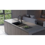 Превью картинка Металлическая мойка Omoikiri Akisame 86-R Side-GB нерж. сталь/графит #2