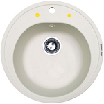 Превью картинка Гранитная мойка Zigmund & Shtain KREIS 505 Индийская ваниль #1