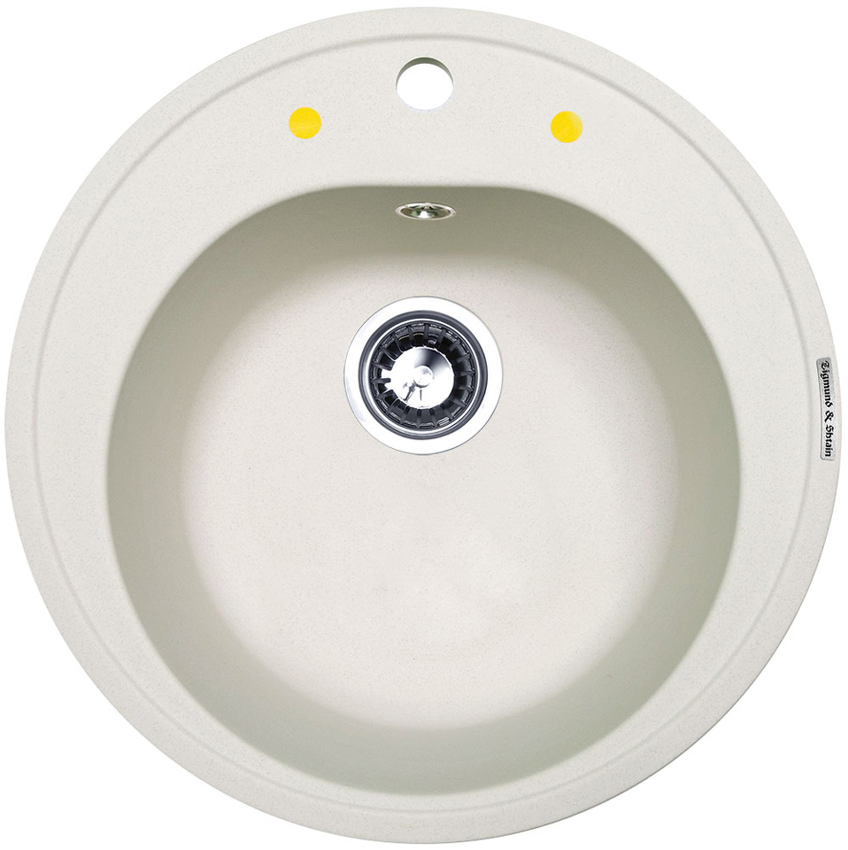 Фото Гранитная мойка Zigmund & Shtain KREIS 505 Индийская ваниль