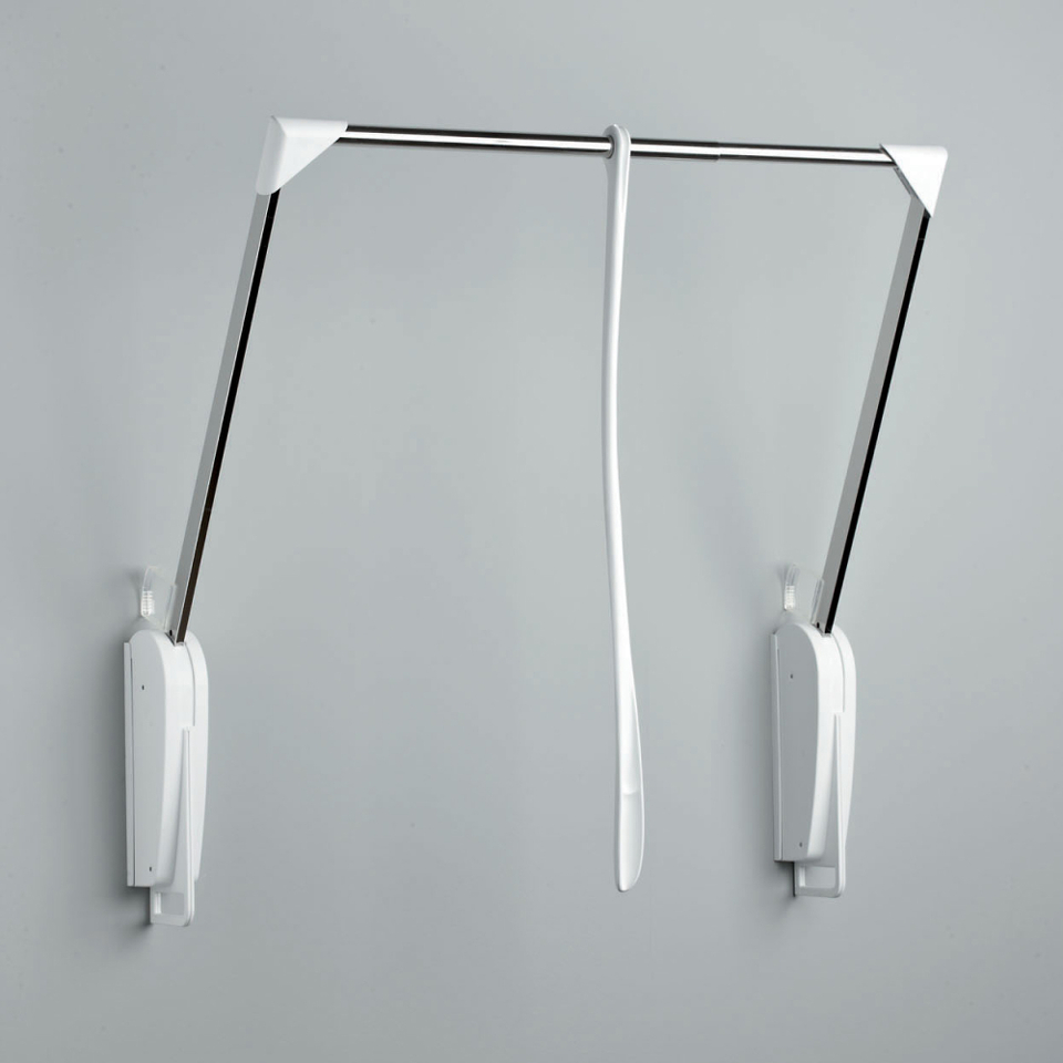 Фото Servetto Телескопический настенный пантограф OTTO INNOMINATO для одежды, ширина 620-950 мм, белый/хром