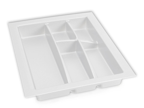 Картинка Dirks Лоток LINE для столовых приборов, ширина фасада 400 мм, 305х462х56 мм, белый 