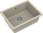 Превью картинка Кварцевая мойка Rivelato BERKANA 50 подст.монтаж 1-чаш 560*430 beige scuro #2