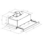 Превью картинка Встраиваемая вытяжка Meferi SLIDEBOX60WH POWER #22
