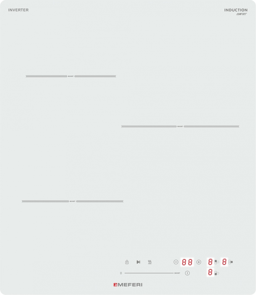 Фото Индукционная варочная панель Meferi MIH453WH Comfort