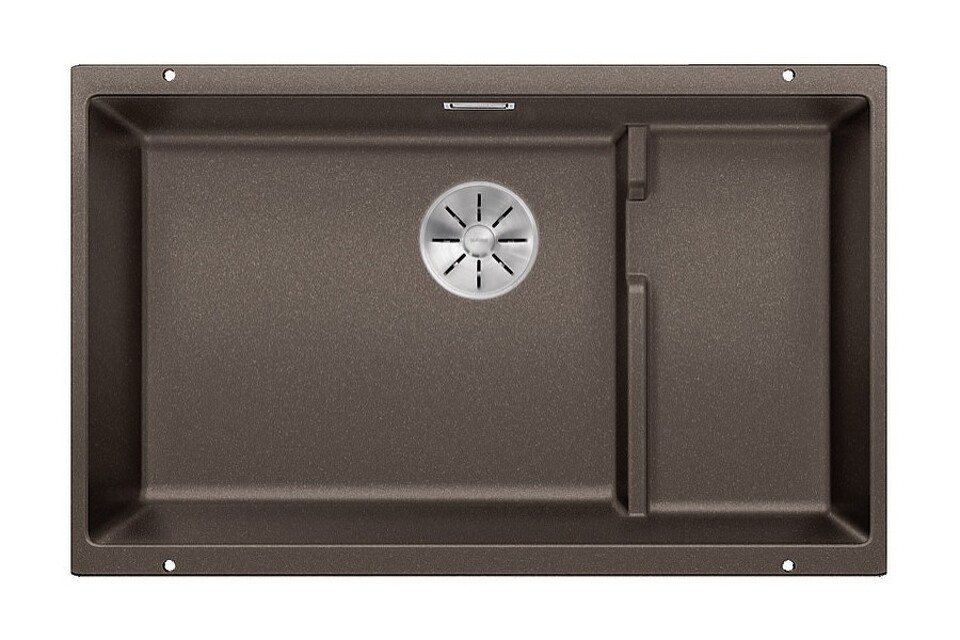 Фото Гранитная мойка Blanсo SUBLINE 700-U Level SILGRANIT PuraDur кофе с отв.арм. InFino
