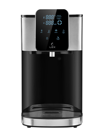 Картинка Lex LXTP 3620, термопот, 4литра (черный + брашированная сталь)