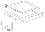 Превью картинка Электрическая варочная панель Smeg SE364ETBM #2