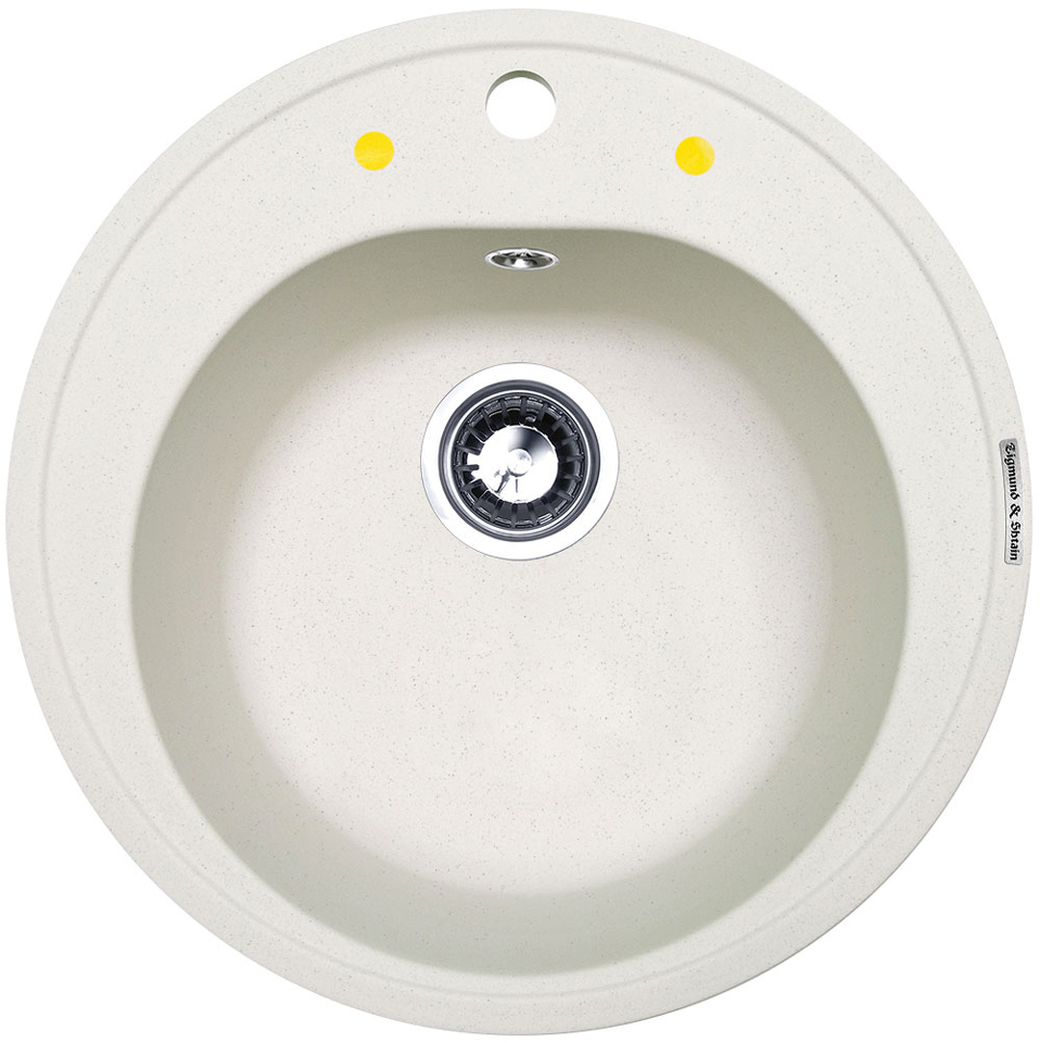 Фото Гранитная мойка Zigmund & Shtain KREIS 505 Каменная соль