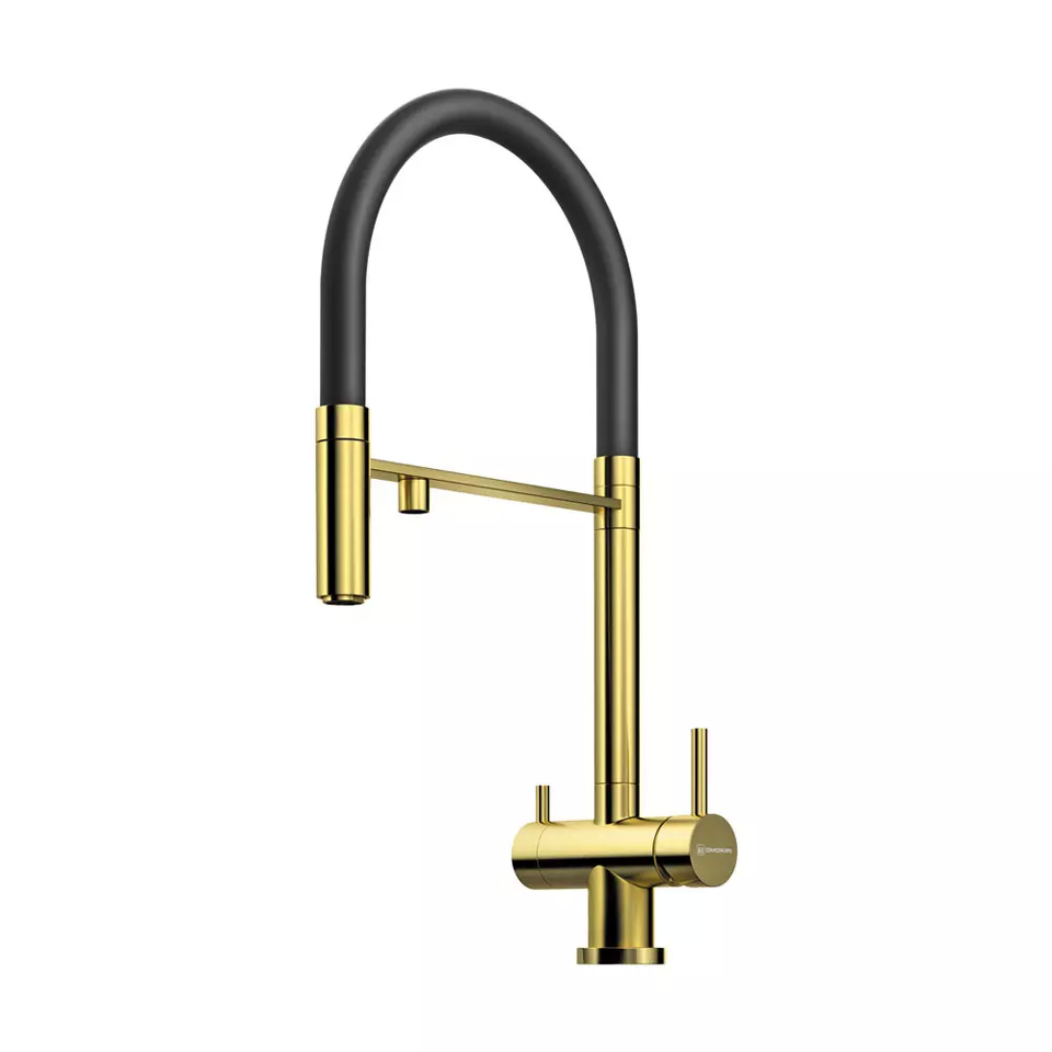 Фото Смеситель для кухни Omoikiri Kanto-LG латунь/светлое золото