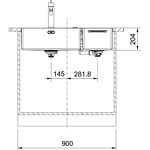 Превью картинка Металлическая мойка Franke Box Center BWX 220-54-27 TL аксессуары справа #6