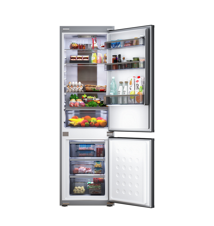 Фото Встраиваемый холодильник с морозильной камерой Lex LBI177.3ID Grey встраиваемый двухкамерный холодильник