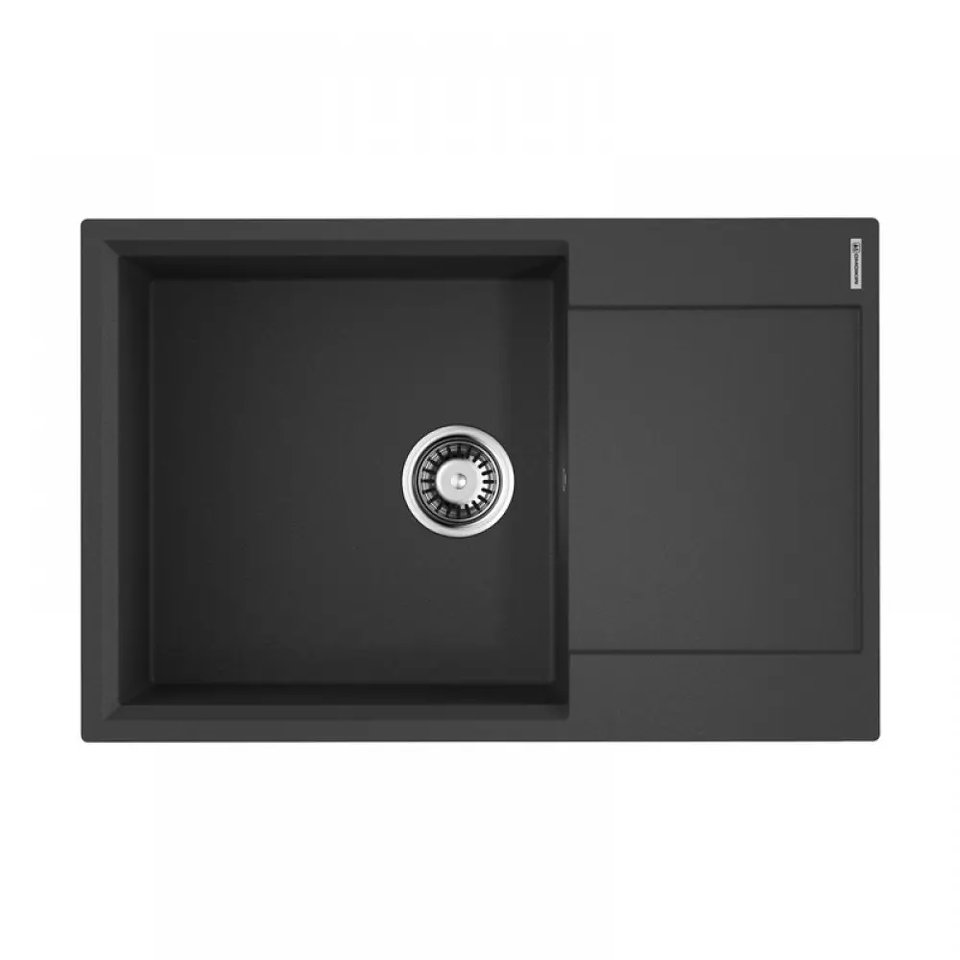 Фото Гранитная мойка Omoikiri Daisen 78-LB-BL Artgranit/черный