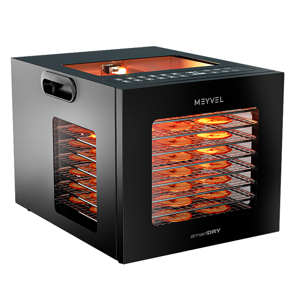 Фото Сушилка для овощей и фруктов Дегидратор Meyvel MDH8-1S (Black)
