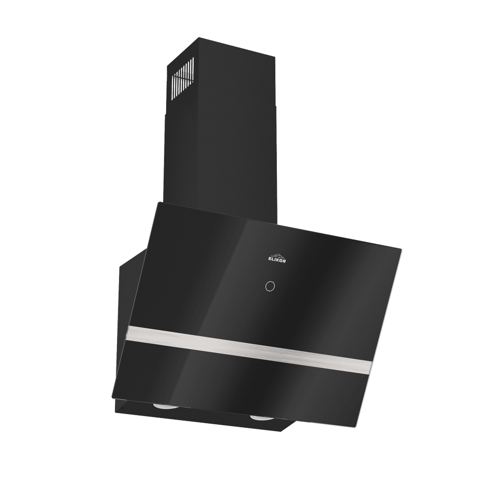 Фото Наклонная вытяжка Elikor RISE 60 BK