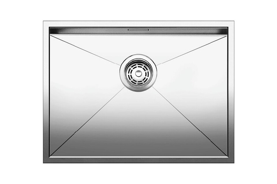 Фото Металлическая мойка Blanсo ZEROX 550-IF нерж.сталь зеркальная полировка с отв. арм. InFino