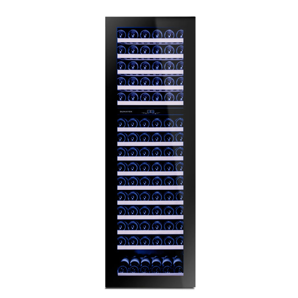 Фото Шкаф винный встраиваемый Винный холодильник (шкаф) компрессорный Dunavox DAVG-114.288DB.TO