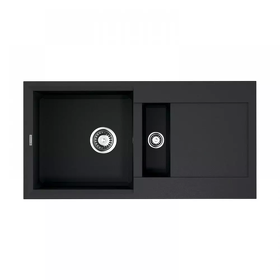 Картинка Omoikiri Sakaime 86-2-BL Tetogranit/черный