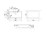 Превью картинка Гранитная мойка Smeg LSEG860A2 #2