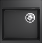 Превью картинка Гранитная мойка Rivelato TESORO 505-R 1-чаш 500*510 nero #1