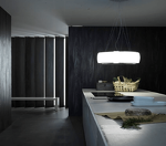 Превью картинка Потолочная вытяжка Falmec SOFFIO IS.58 White Satin Glass #5