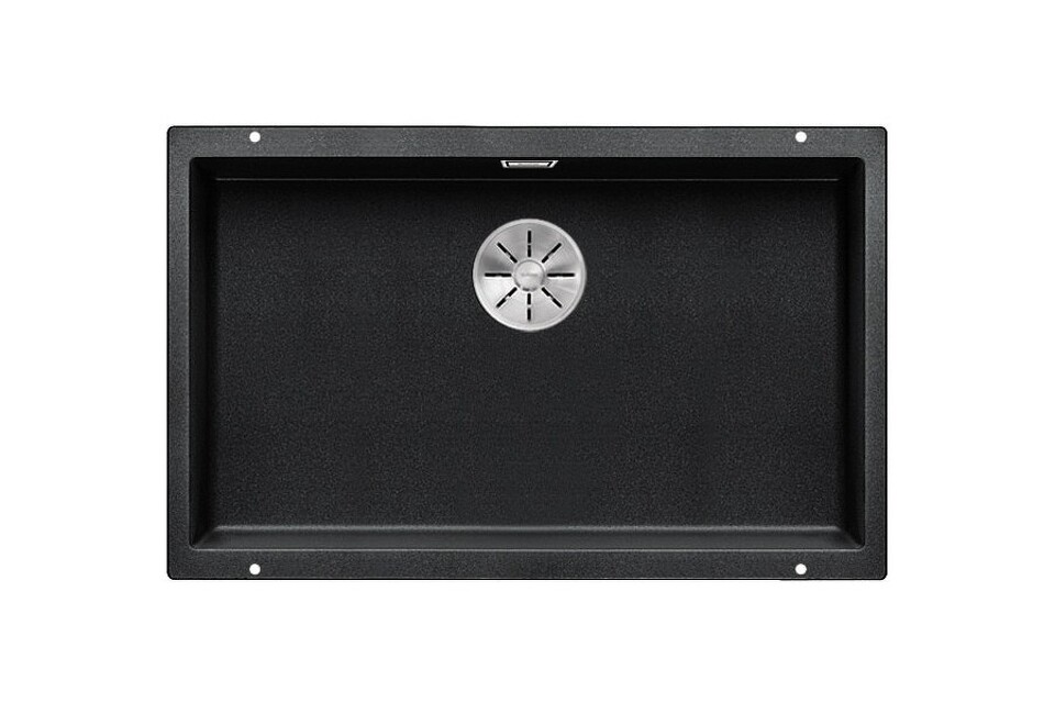 Фото Гранитная мойка Blanсo SUBLINE 700-U SILGRANIT PuraDur антрацит с отв.арм. InFino