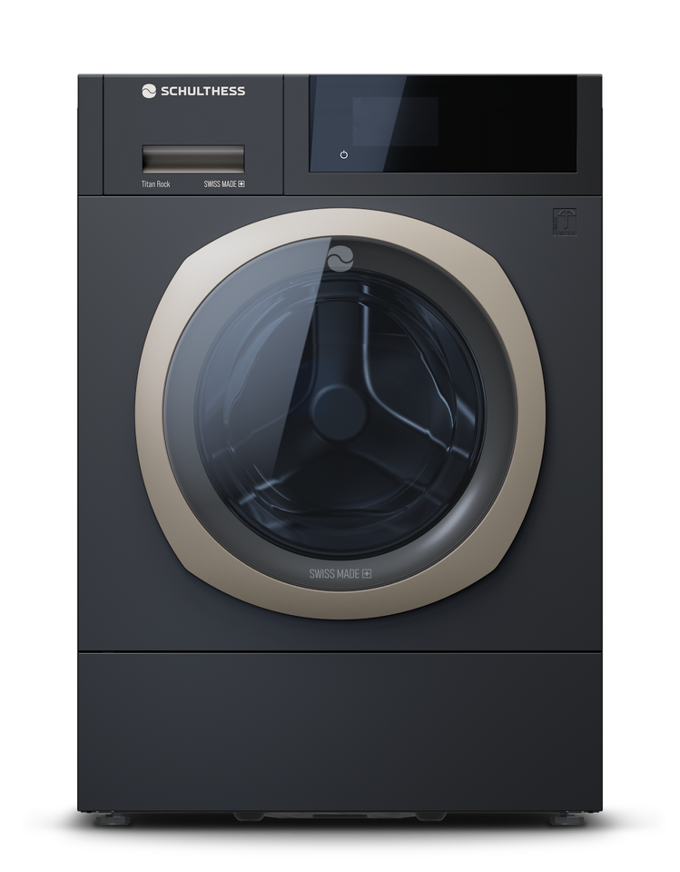 Фото Стиральная машина с фронтальной загрузкой Schulthess коллекция золото титан (правая)