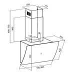 Превью картинка Наклонная вытяжка Lex PLAZA GS 900 BLACK воздухоочиститель #11