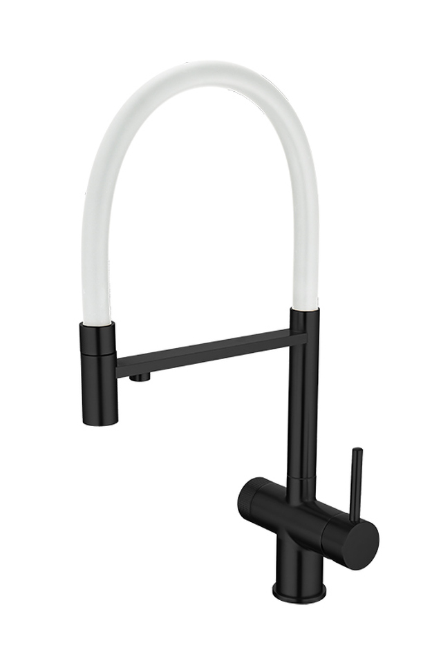 Фото Смеситель для кухни EMAR ЕС - 7024WHT Black