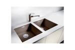 Превью картинка Гранитная мойка Blanсo SUBLINE 400-U SILGRANIT PuraDur алюметаллик с отв.арм. InFino #3