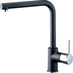 Превью картинка Смеситель для кухни Rivelato Vico Г-обр. D-35мм antracite/cromo #1