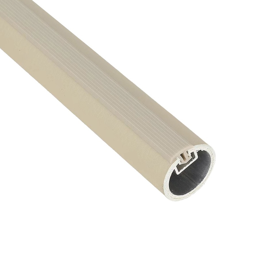Фото Duslar Штанга круглая RAIN из кожи для одежды, длина 3000 мм, бежевый