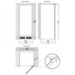 Превью картинка Шкаф винный встраиваемый Винный холодильник (шкаф) компрессорный Dunavox DX-94.270SDSK #3