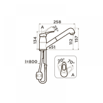 Превью картинка Смеситель для кухни Omoikiri Tateyama-S-GB латунь/графит #3