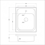 Превью картинка Металлическая мойка EMAR T5060L #3
