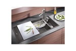 Превью картинка Гранитная мойка Blanсo AXIA III 6 S SILGRANIT PuraDur черный чаша справа, доска стекло c кл.-авт. InFino #3
