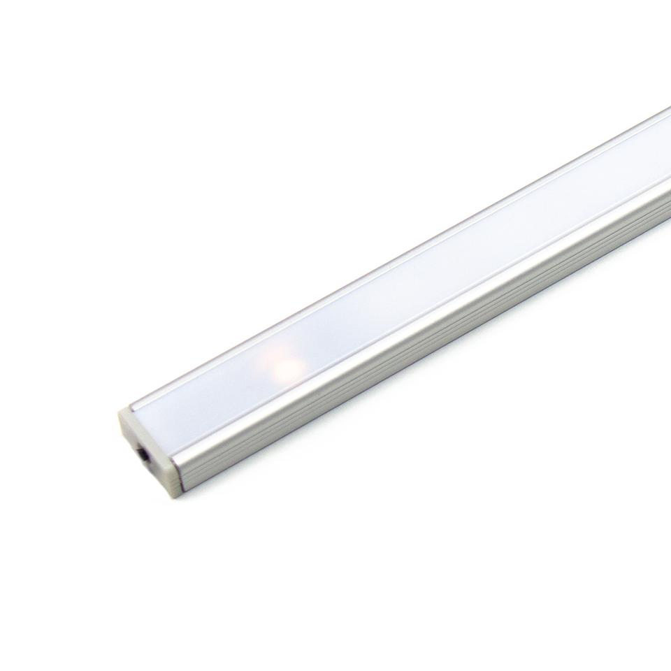 Фото DLIGHT Светодиодный светильник FLAT с сенсорным выключателем, 9.6 W/м, теплый, алюминий