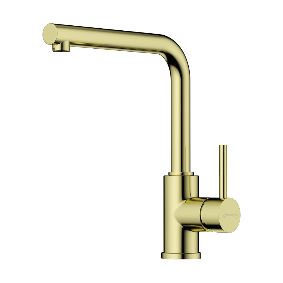 Фото Смеситель для кухни Omoikiri Nakagawa-LG латунь/светлое золото