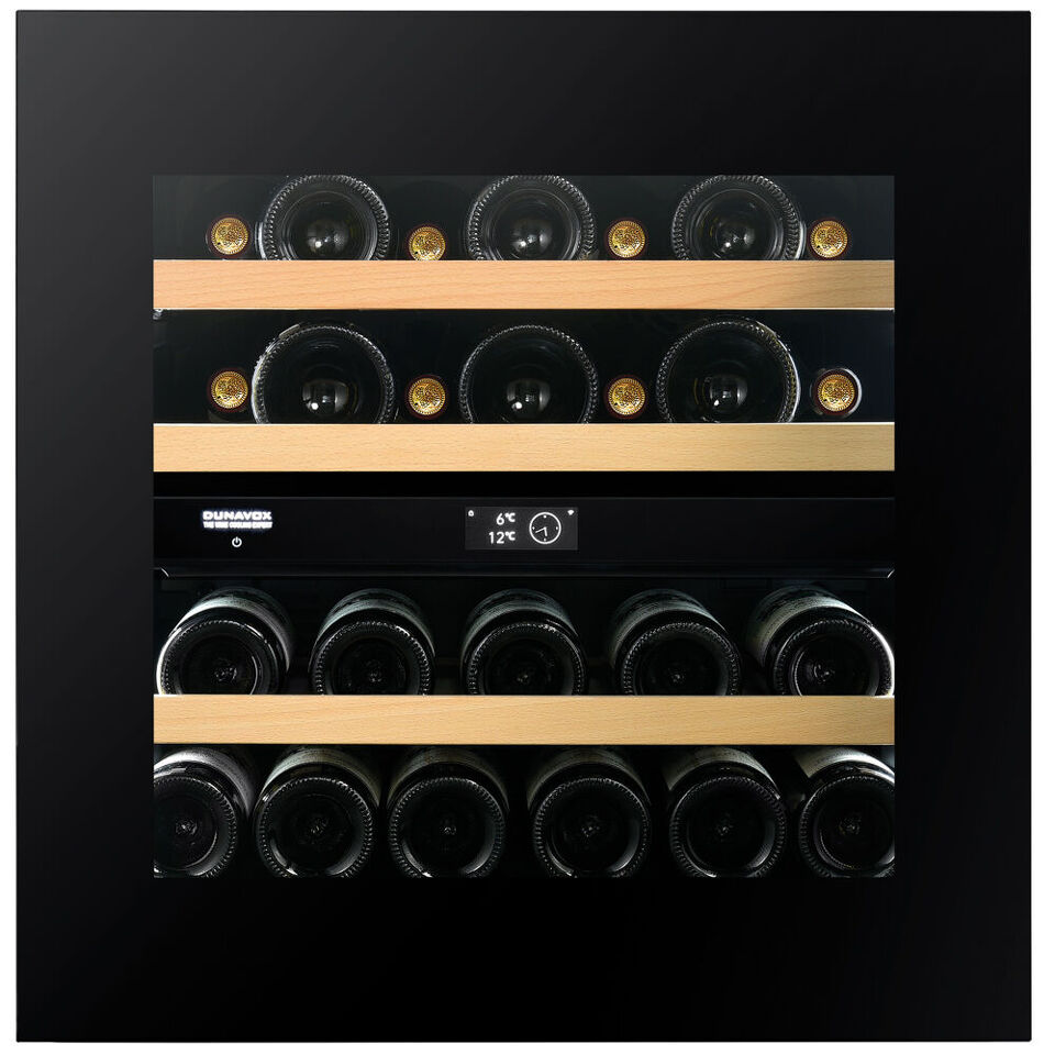 Фото Шкаф винный встраиваемый Винный холодильник (шкаф) компрессорный Dunavox DVN-25.65DB.TO