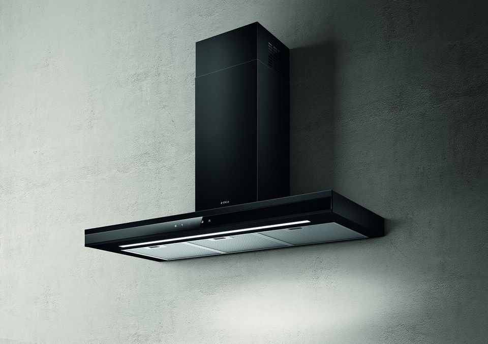 Фото Т-образная вытяжка  Elica ADELE BL MAT/A/90