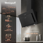 Превью картинка Наклонная вытяжка Weissgauff Yota 500 PB BL #1