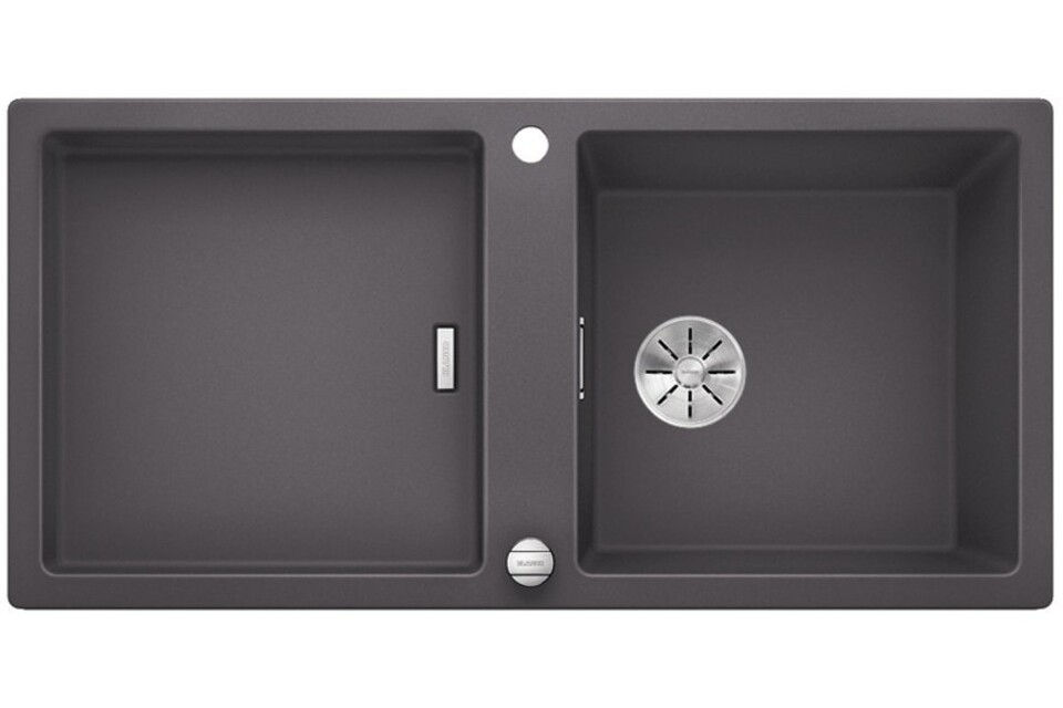 Фото Гранитная мойка Blanсo ADON XL 6S SILGRANIT PuraDur темная скала с кл.-авт. InFino