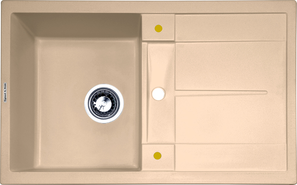 Фото Гранитная мойка Zigmund & Shtain RECHTECK 780 Топлёное молоко