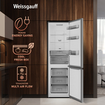 Превью картинка Холодильник с нижней морозилкой Weissgauff WRK 2000 Total NoFrost Inverter Dark Grey #2