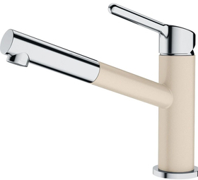 Картинка Franke Orbit с выдвижным шлангом хром/бежевый